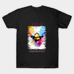 Bee Wild Nature Animal Colors Art Painting T-Shirt
